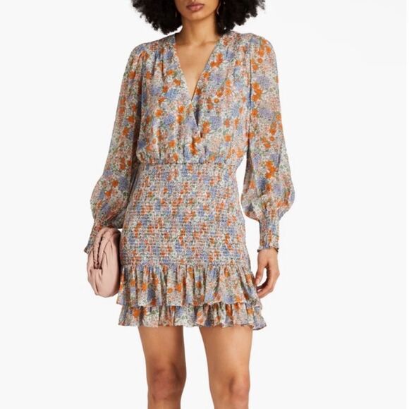 Veronica Beard Silk Mini Dress - Size 10 - Picture 1 of 10